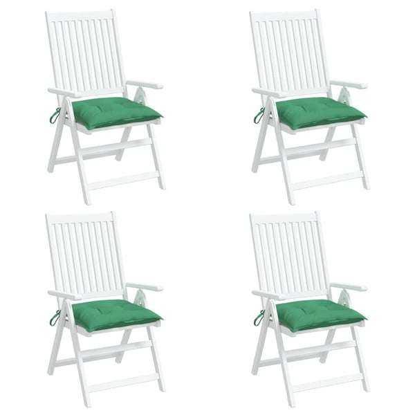 vidaXL Stolsdynor 4 st grön 50x50x7 cm oxfordtyg