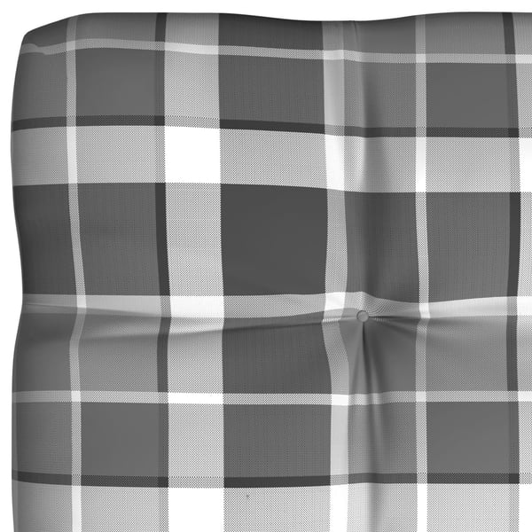 vidaXL hynder til pallesofa 7 stk. gråternet mønster