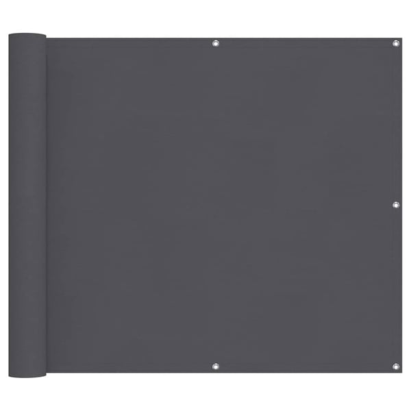 vidaXL Balkongskjerm antrasitt 90x500 cm oxfordstoff