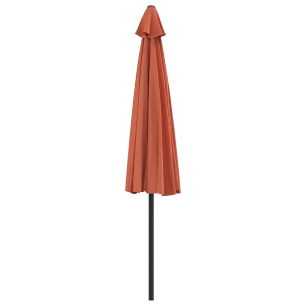 vidaXL Aurinkovarjo alumiinitanko terrakotta 300x155x223 cm