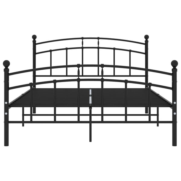 vidaXL Seng/Sengeramme svart metall 200x200 cm change1