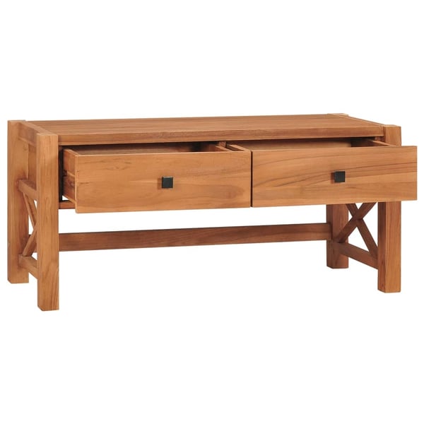 vidaXL tv-bord 100x40x45 cm teaktræ