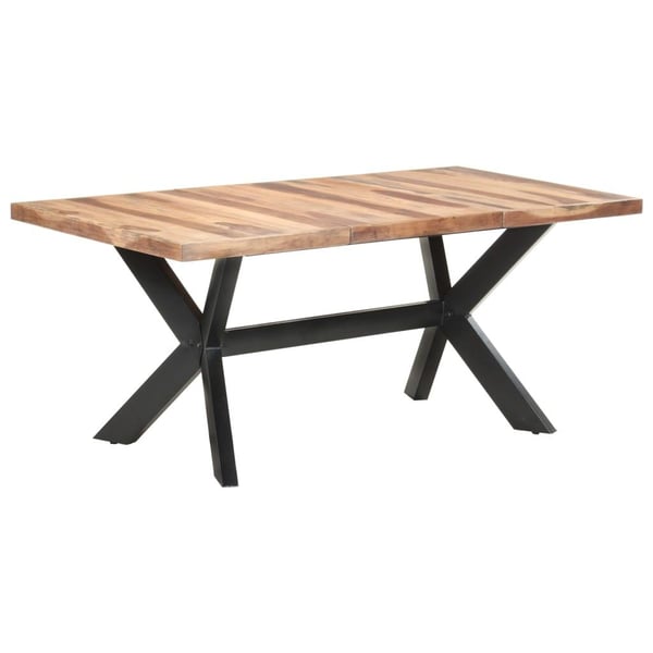 vidaXL Ruokapöytä 180x90x75 cm täysi puu hunajaviimeistelyllä