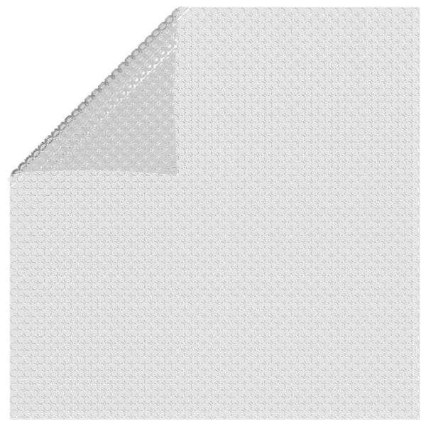 vidaXL Flytende solarduk til basseng PE 450x220 cm grå
