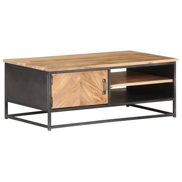 vidaXL sofabord 90x50x35 cm massivt akacietræ