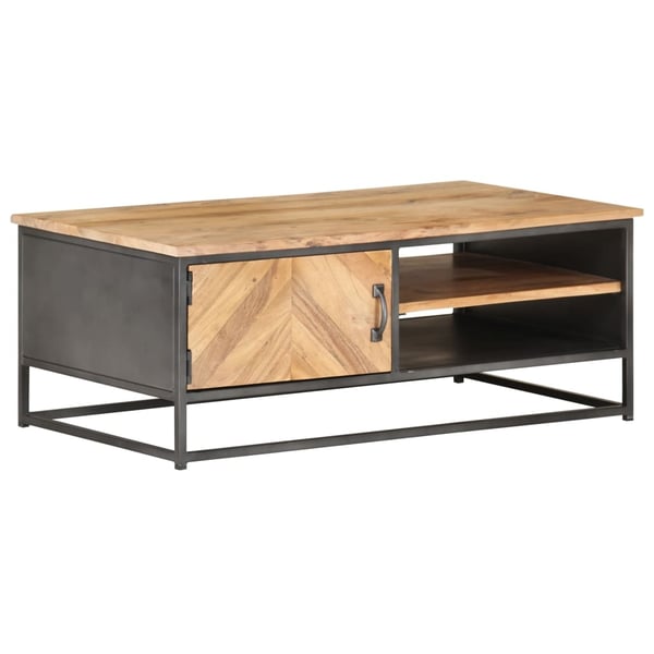 vidaXL sofabord 90x50x35 cm massivt akacietræ
