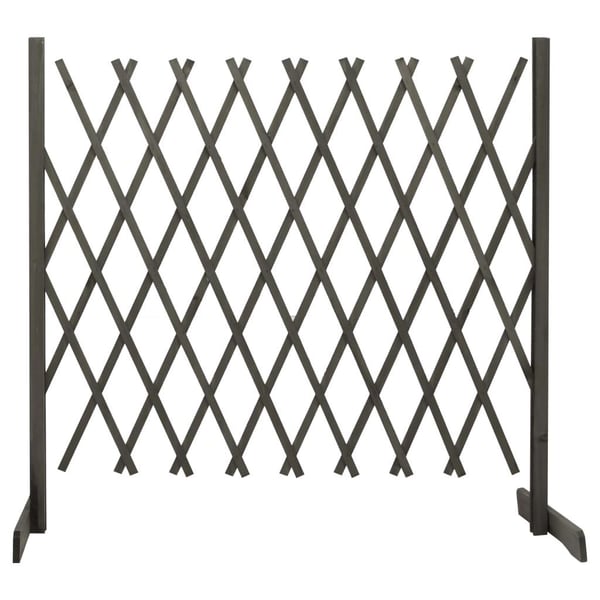 vidaXL Espaliergjerde grå 180x100 cm heltre gran