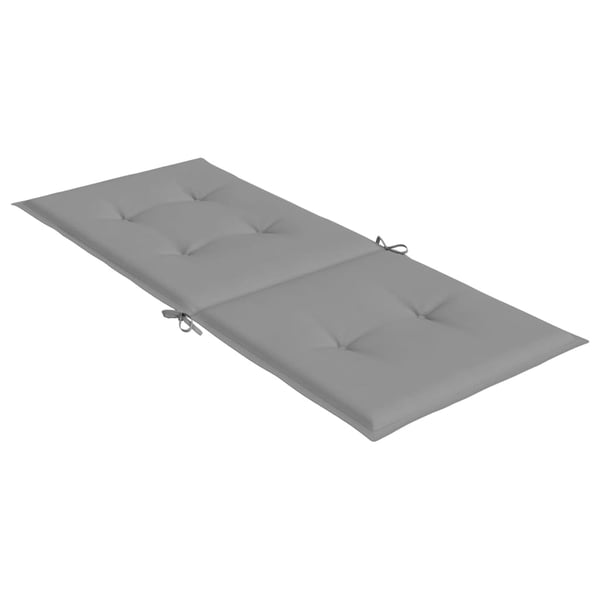 vidaXL stolehynder m. høj ryg 6 stk. 120x50x3 cm stof grå