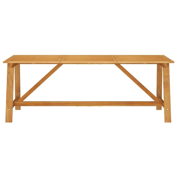 vidaXL Utendørs spisebord 206x100x74 cm heltre akasie