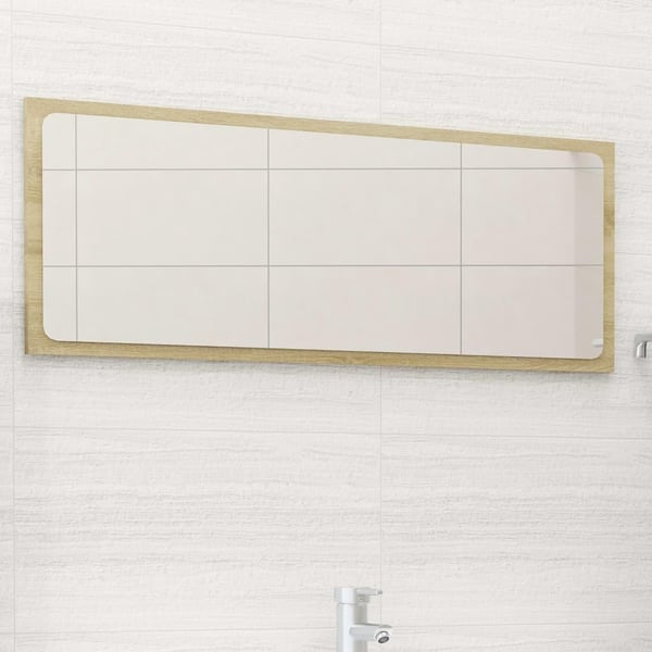 vidaXL Baderomsspeil sonoma eik 90x1,5x37 cm sponplate