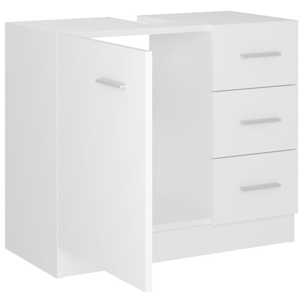 vidaXL Servantskap hvit 63x30x54 cm sponplate