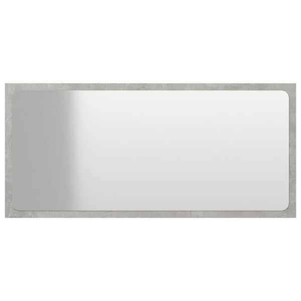 vidaXL badeværelsesspejl 80x1,5x37 cm spånplade betongrå