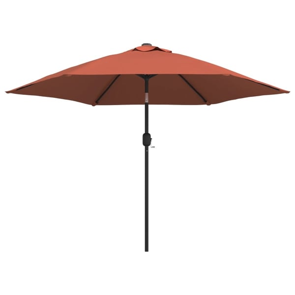 vidaXL parasol 300 cm metalstang terracotta