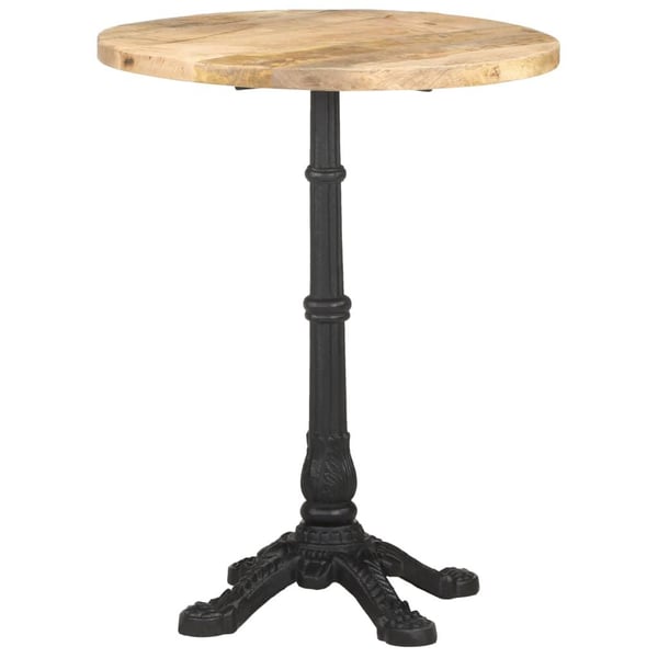 vidaXL Bistrobord Ø60x76 cm grovt mangotre