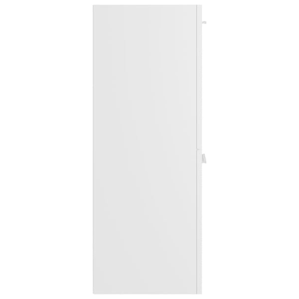 vidaXL Baderomsskap hvit 30x30x80 cm konstruert tre