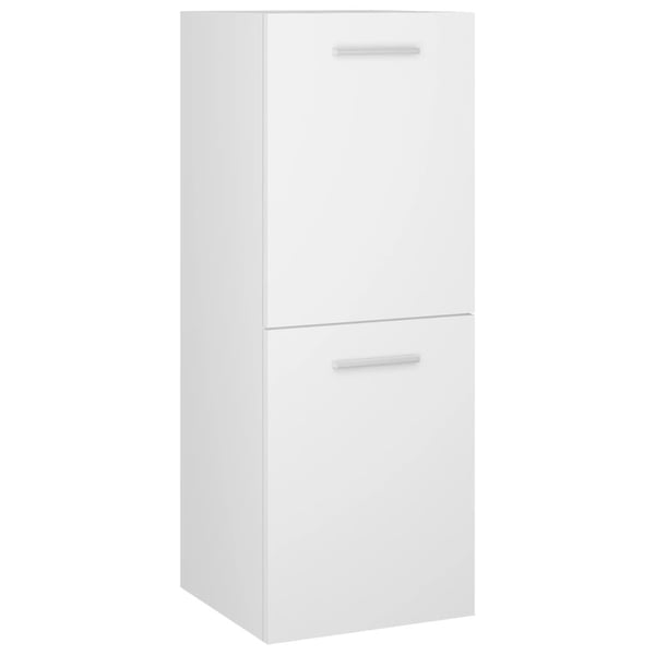 vidaXL Baderomsskap hvit 30x30x80 cm konstruert tre