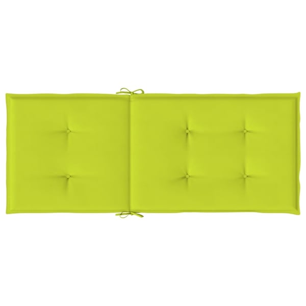 vidaXL stolehynder m. høj ryg 6 stk. 120x50x3 cm stof lysegrøn