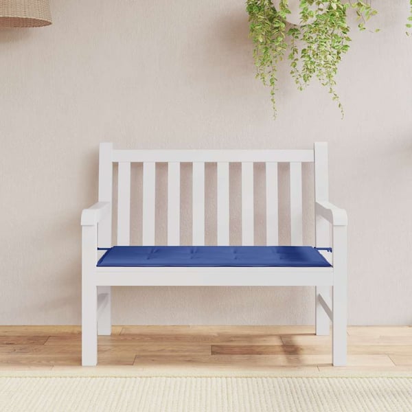 vidaXL hynde til havebænk 120x50x3 cm oxfordstof kongeblå