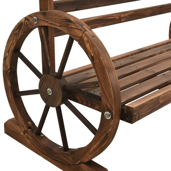 vidaXL havebænk 112 cm massivt grantræ