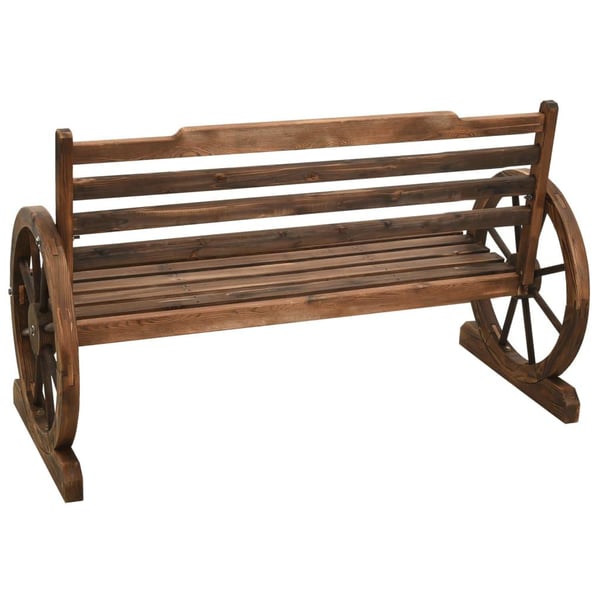 vidaXL havebænk 112 cm massivt grantræ