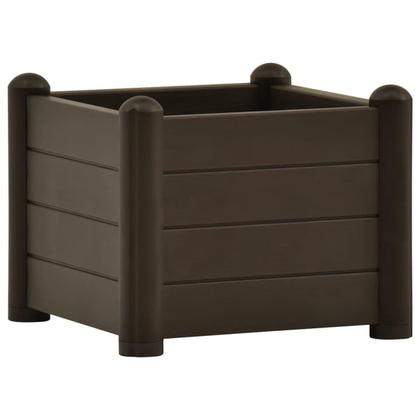 vidaXL Høybed PP mocca 43x43x35 cm
