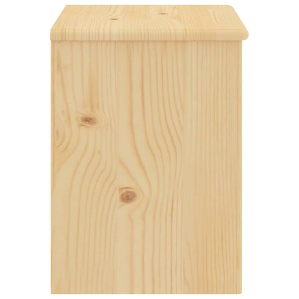 vidaXL sengebord 35x30x40 massivt fyrretræ lys træfarve