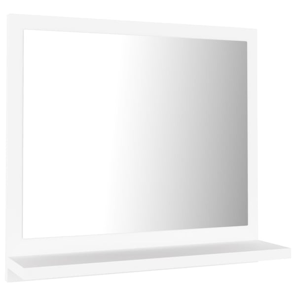 vidaXL Baderomsspeil hvit 40x10,5x37 cm konstruert tre