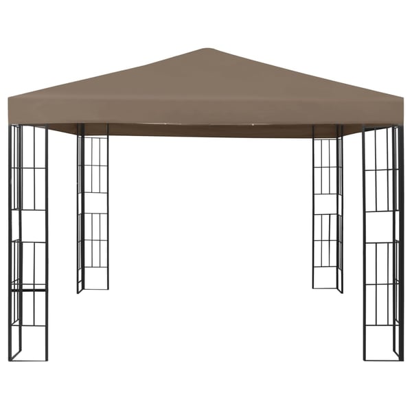 vidaXL pavillon 3x3 m gråbrun