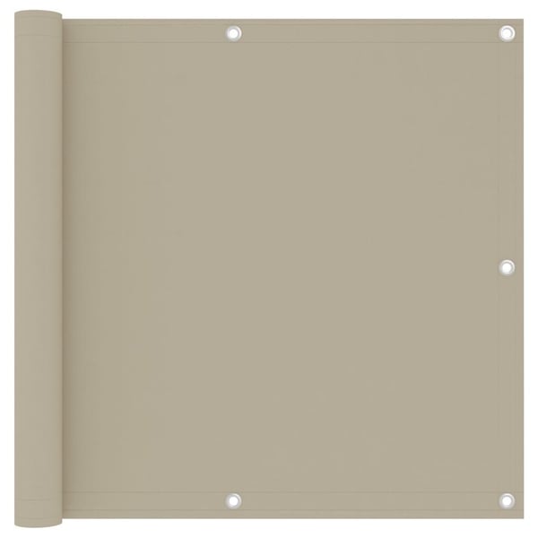 vidaXL altanafskærmning 90x500 cm oxfordstof beige