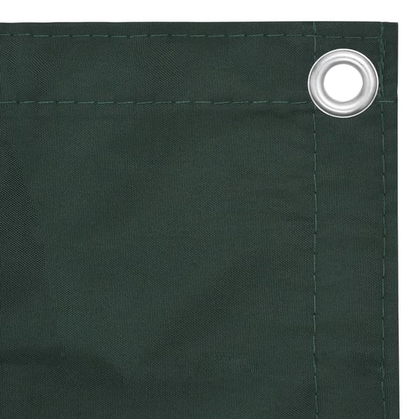 vidaXL Balkongskjerm mørkegrønn 75x500 cm oxfordstoff
