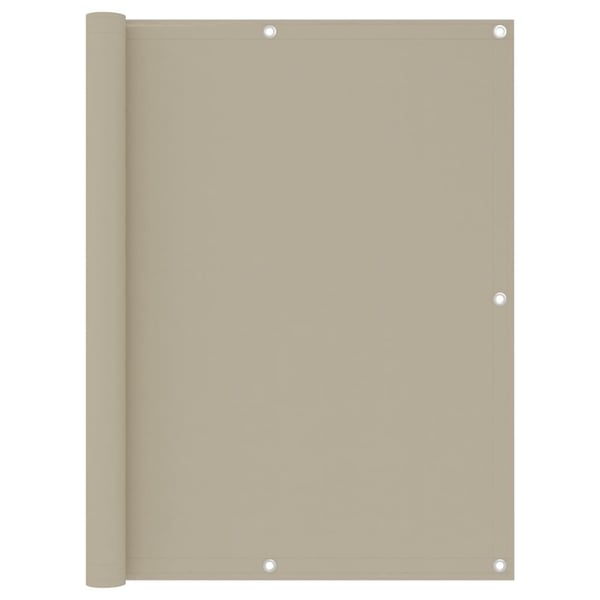 vidaXL altanafskærmning 120x500 cm oxfordstof beige