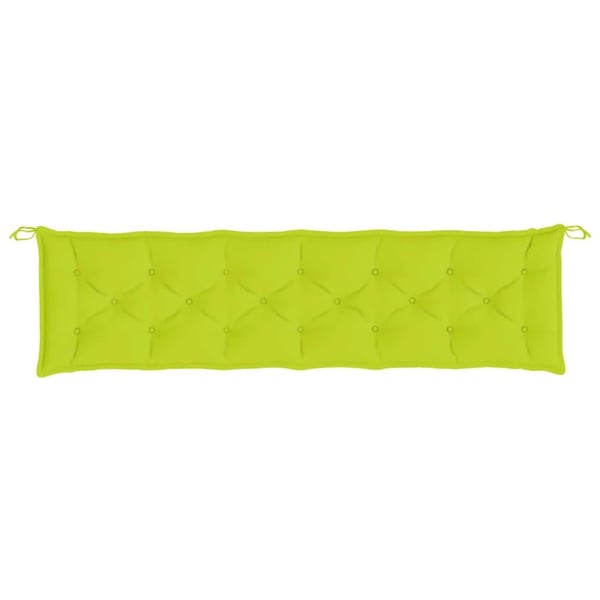 vidaXL hynder til havebænk 2 stk. 200x50x7 cm oxfordstof lysegrøn