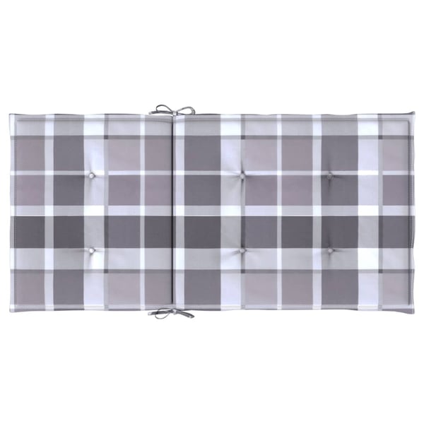 vidaXL stolehynde m. lav ryg 6 stk. 100x50x3 cm oxfordstof gråternet