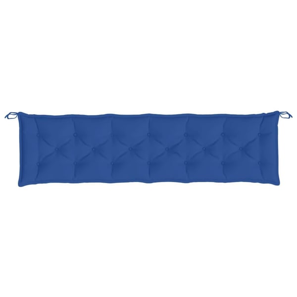 vidaXL hynder til havebænk 2 stk. 200x50x7 cm oxfordstof blå