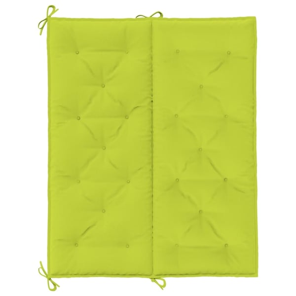 vidaXL hynde til havebænk 120x(50+50)x7 cm oxfordstof lysegrøn
