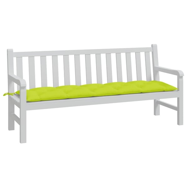vidaXL hynde til havebænk 180x50x7 cm oxfordstof lysegrøn