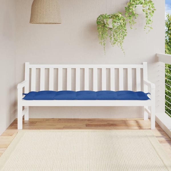 vidaXL hynde til havebænk 180x50x7 cm oxfordstof blå