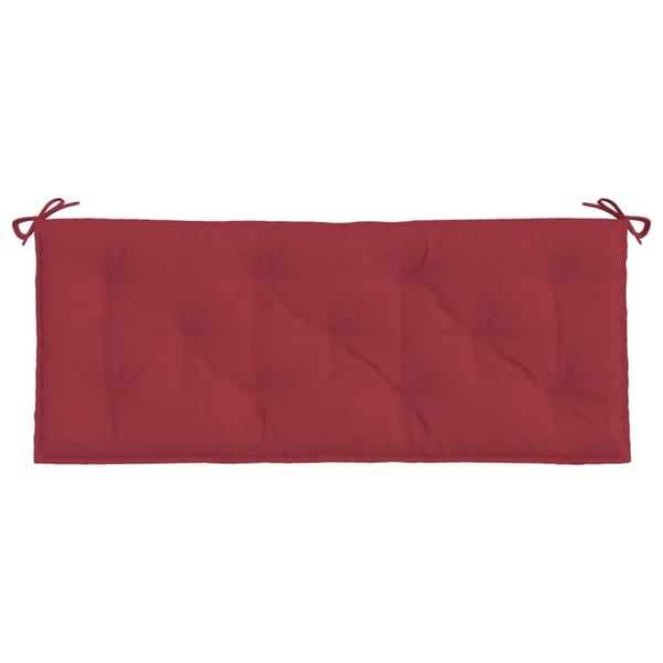 vidaXL hynder til havebænk 2 stk. 120x50x7 cm oxfordstof vinrød