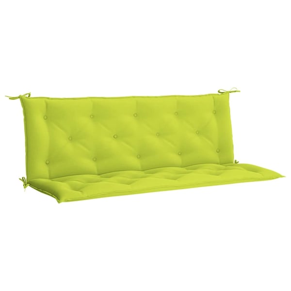 vidaXL hynder til havebænk 2 stk. 150x50x7 cm oxfordstof lysegrøn