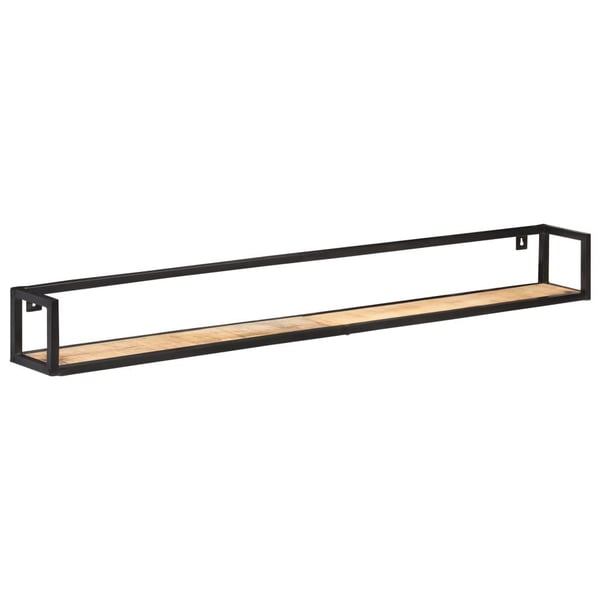 vidaXL væghylder 2 stk. 160 cm ru mangotræ
