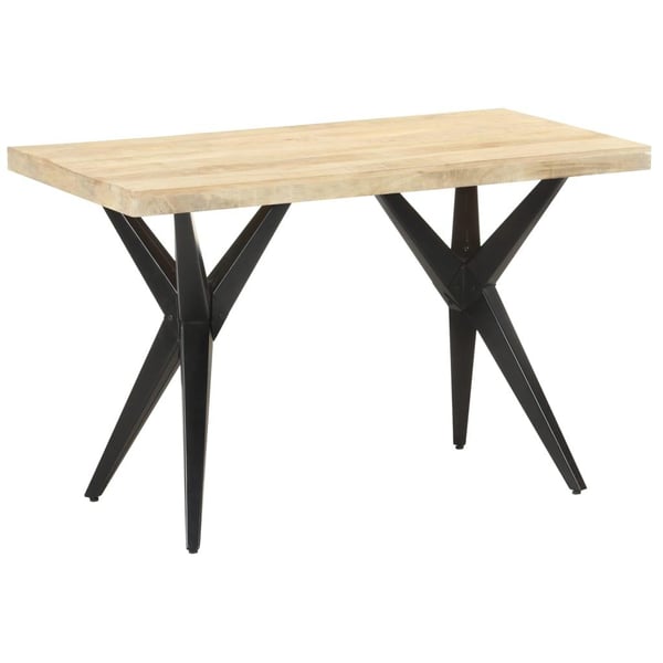 vidaXL Spisebord 120x60x76 cm heltre mango