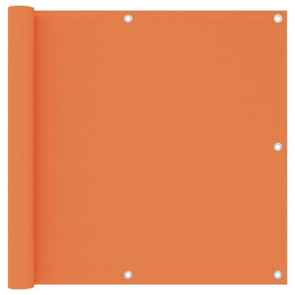vidaXL Parvekkeen suoja oranssi 90x600 cm Oxford kangas