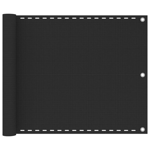 vidaXL Balkongskjerm HDPE 75x500 cm antrasitt