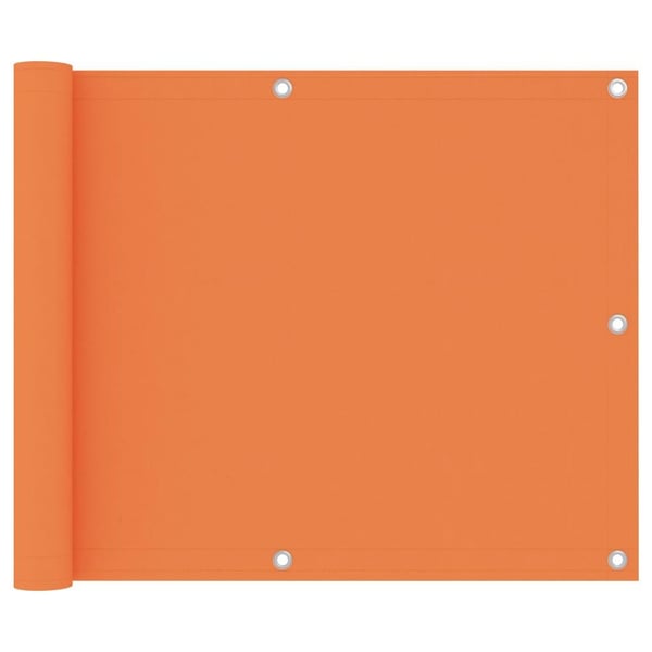 vidaXL Parvekkeen suoja oranssi 75x300 cm Oxford kangas