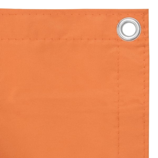 vidaXL Balkongskjerm oransje 75x400 cm oxfordstoff