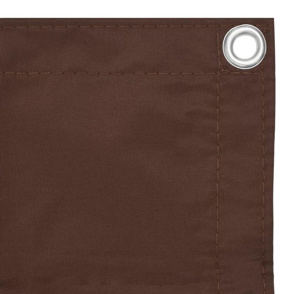 vidaXL Balkongskjerm brun 90x300 cm oxfordstoff