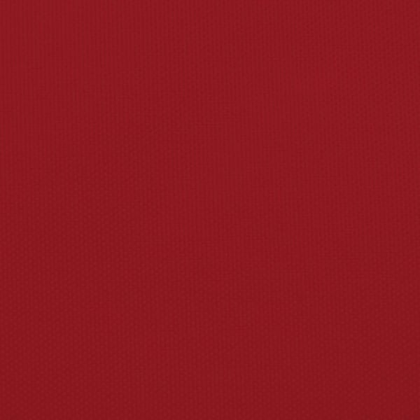vidaXL Solseil oxfordstoff trekantet 5x5x5 m rød