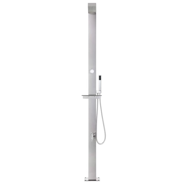 vidaXL havebruser 220 cm rustfrit stål