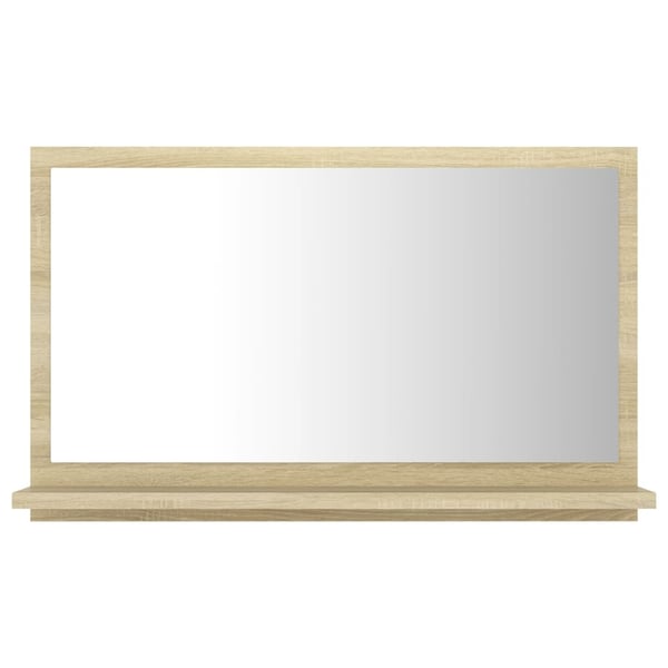 vidaXL badeværelsesspejl 60x10,5x37 cm konstrueret træ sonoma-eg