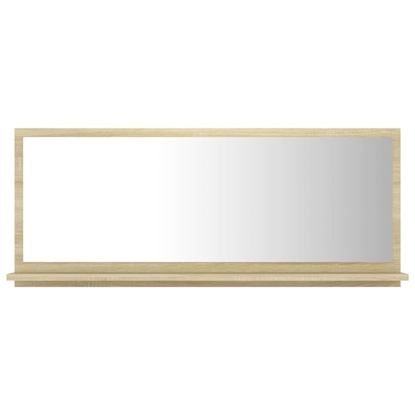 vidaXL Baderomsspeil sonoma eik 90x10,5x37 cm sponplate